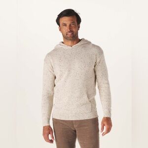 The Normal Brand Seawool Nep Hoodie Sweater in Cream XL